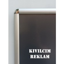 Kıvılcım Plastik ve Reklam Ürünleri 10 Adet B2 50X70CM Alüminyum Açılır Kapanır Rondo Çerçeve