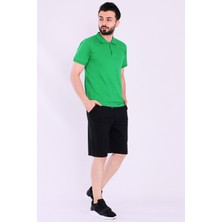 Tshirthane Basic Erkek Siyah Şort
