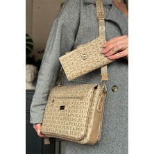 Just Polo Kum Kombin Renk 5 Bölmeli Kadın Omuz Çantası 29CM 20 cm 10 cm 2068-LB