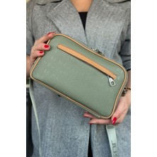 Just Polo Kadın 5 Bölmeli Ayarlanabilir Uzun Askılı Omuz Çantası  6 Bölmeli 28 X18 cm 4023-JP Yeşil