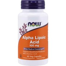 Now Foods Alpha Lipoic Acid With Vitamins C & E 100 mg 60 Vegetarian Capsules (Glutatyon Support)