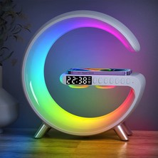 Newdaki Smart Light Saund Machine Kablosuz Şarj Özellikli LED Akıllı Gece Lambası Ses Makinesi