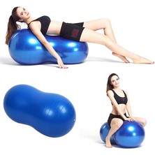 Altis Hb-90  90X45 cm Fıstık Şeklinde Pilates Topu 1 kg Denge Egzersiz Topu Oval Yoga Topu + Pompa