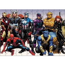 Bedeko Ahşap Mdf Puzzle Yapboz Avangers 120 Parça 25*35 cm