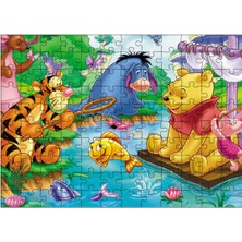 Bedeko Ahşap Mdf Puzzle Yapboz Winnie The Pooh Nehirde 120 Parça 25*35 cm