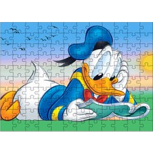 Bedeko Ahşap Mdf Puzzle Yapboz Kitap Okuyan Donald Duck 120 Parça 25*35 cm