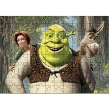 Bedeko Ahşap Mdf Puzzle Yapboz Shrek ve Fiona 120 Parça 25*35 cm