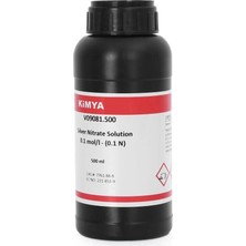 Zürih Ticaret Gümüş Nitrat Çözeltisi 500 mL - 0.1 Mol/l - 0.1 N