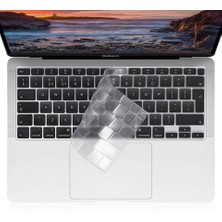 Nezih Case Apple Macbook Air M2 15" 2023 M2 Çip A2941 Türkçe Q Klavye Slim Şeffaf Klavye Koruyucu Kılıf