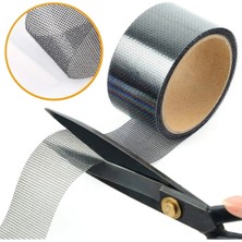 Dünya Magnet Sineklik Yaması 50 mm x 2 Mt 2 Adet Tamir Kiti Bantı , Sineklik Yama Tamir Bandı (2x2 = 4 Metre) Gri