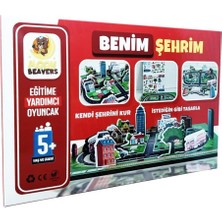 Moon Beavers Benim Şehrim Ahşap Puzzle 83043,MAKET Şeklinde Eğitici Puzzle