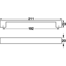 Hafele Hannah Kulp Inox Renkli 192MM