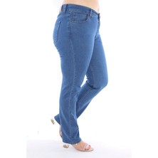 Bellisimo Jeans 305 Battal Yüksek Bel Boru Paça 52-60