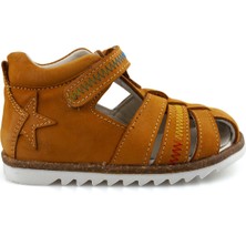 Cici Bebe Deri Taba Nubuk Erkek Çocuk Sandalet