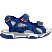 Cici Bebe Lacivert Kamuflaj Desenli Erkek Çocuk Sandalet