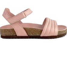 Cici Bebe Deri Pudra Kız Çocuk Sandalet