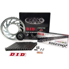 DID Zincir Dişli Seti Bmw F 800 R (800 Cc)  (2009-2014) / Zincir : DID-525ZVM-X (ÇELIK)-120 / Dişli: Jt (20T) - Sunstar (47T) / Bmw / F 800 R / 800CC / 2009-2010-2011-2012-2013-2014-2015-2016-2017-2018