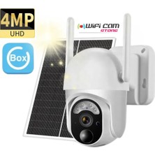 Wificam Plus Solar Güneş Enerjili Ptz Wifi Kamera 4mp Yüksek Çözürürlük Ubox Türkçe App Sim Kartlı Değildir Wifi Versiyondur