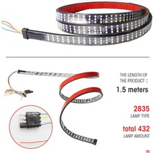 Oto Aksesuarcım Off Road 4x4 Bagaj Altı Kayan LED 5 Modlu 150CM