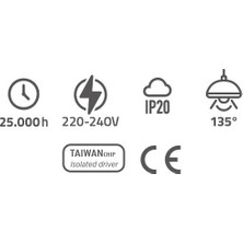 Mat Siyah Krom Kasa 3 Watt Kare Sensörlü Gün Işığı Iç Mekan Merdiven ve Basamak Armatürü