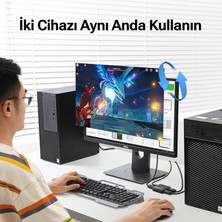 Ugreen 2 Giriş 1 Çıkış Veya 1 Giriş 2 Çıkış Çift Yönlü 4K@60Hz Displayport Switch