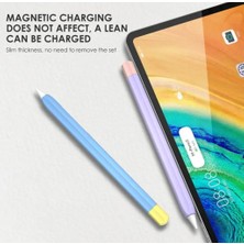 Mi7a Apple Pencil 2 Nesil Koruma Kılıf Yumuşak Silikon Kaydırmaz Tam Koruma