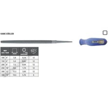 Fett Tome Saplı Kare Eğe Kalın Diş 250 mm