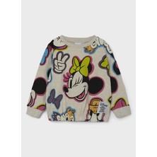 Name It Baskılı Kadın Krem Sweatshırt Nmfjenna Mınnıe Sweat Unb Wdı