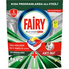 Fairy Platinum Plus Bulaşık Makinesi Deterjanı Kapsülü 57 Yıkama Limon Kokulu