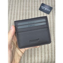 SANAT LEATHER SL-06390  Çıtçıtlı Para Koyma Bölmeli Şık Erkek Cüzdanı & Kartlığı Sanat Leather