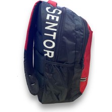 Sentor 3 Gözlü Sırt Çantası – Kırmızı (Tablet ve Suluk Cepli)