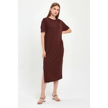 Alexander Gardi Yırtmaçlı Basic Elbise (B23-00115)
