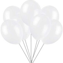 Balonevi Balon Tek Renk 12" 100LÜ Beyaz Balonevi