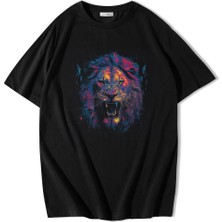 BRZ Collection Unisex Oversize Lion Color Aslan T-Shirt