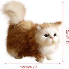 Zaox 12CM Sevimli Simüle Kedi Süsü (Yurt Dışından)