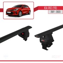 Acpar Kia Rio (Yb) Hatchback 2017 ve Sonrası ile Uyumlu Ace-4 Ara Atkı Tavan Barı Siyah