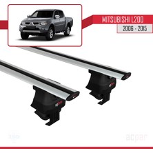 Acpar Mitsubishi L200 / Triton Iv 2006-2015 Arası ile Uyumlu Ace-4 Ara Atkı Tavan Barı Gri