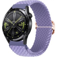 Polham Samsung Gear S3 Watch 4 22MM ve Samsung Gt2 GT2E 46MM Uyumlu Elastik Ultra Hafif Şık Kayış,