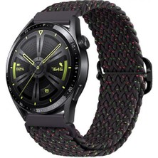 Polham Samsung Gear S3 Watch 4 22MM ve Samsung Gt2 GT2E 46MM Uyumlu Elastik Ultra Hafif Şık Kayış,