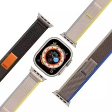 Polham Apple Watch 1,2,3,4,5,6,7,8 Için 42-44-45MM Uyumlu Ultra Hafif Şık Kayış,cırt Cırtlı Kordon