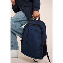 Bagorama Skool Unisex Kumaş Su Geçirmez Günlük ve Okul Sırt Çantası - Lacivert