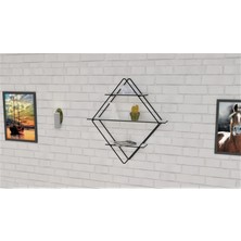 Rmd Shop Dekoratif Metal Duvar Askılı Raf-Banyo Rafı-Kitaplık