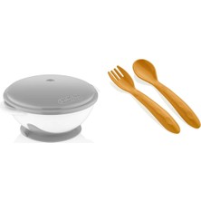 Babyjem Vakumlu Mama Tabağı ve Kaşık Çatal Seti