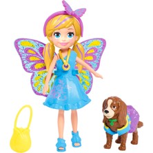 Polly Pocket ve Hayvan Dostu Kostüm Giyiyor Oyun Seti, Bebek, Evcil Hayvan ve Kostümlü Paket Gdm15