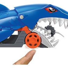 Hot Wheels Köpek Balığı Taşıyıcı Oyun Seti, 1 Adet 1:64 Ölçekli Araba İçerir, 4-8 Yaş Arası Çocuklar İçin Gvg36