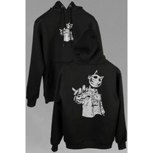 Kendim Seçtim Jester J Smile Venom Gothic Maske Mask Sokak Ön ve Arka Baskılı Sweatshirt Kapüşonlu Hoodie