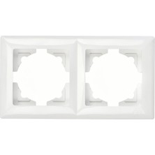 Günsan Elektrik Visage Beyaz Ikili Çerçeve 20'li