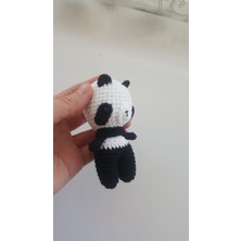 Design By Oykum Örgü Panda Anahtarlık+ çanta süsü