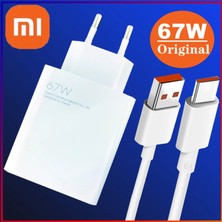 Xiaomi Orjinal 67W (Watt) Turbo + Hızlı Şarj Aleti Adaptörü + Kablo Seti Orijinal