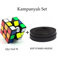 Mrs Toys Qiyi 3x3 Speed Cupe Küp Standı Hediye Hızlı Profesyonel Dekompresyon Rubik Küp Zeka Küpü Sabır Küpü